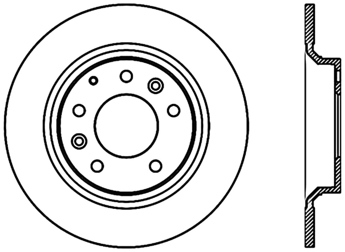 StopTech Premium Cryostop Rotor; Rear