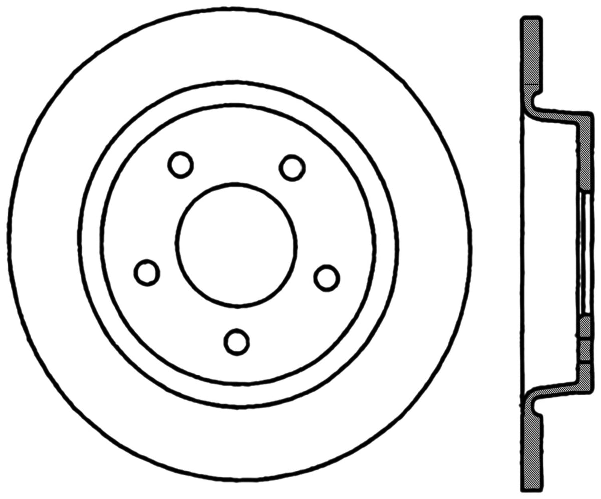 StopTech Premium Cryostop Rotor; Rear
