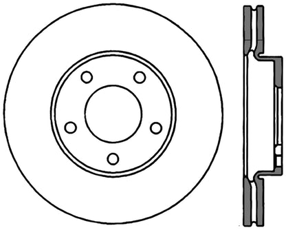 StopTech Premium Cryostop Rotor; Front