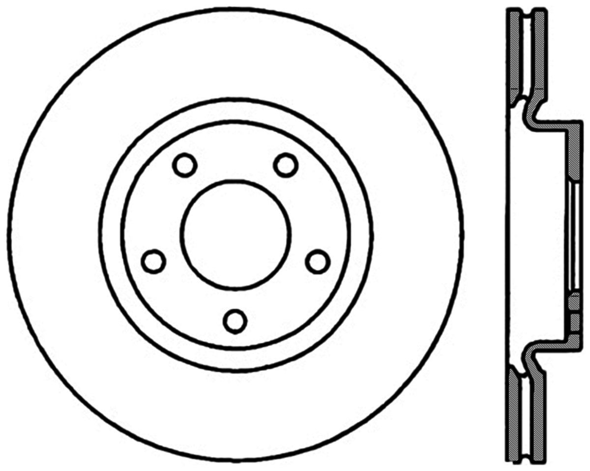 StopTech Premium Cryostop Rotor; Front