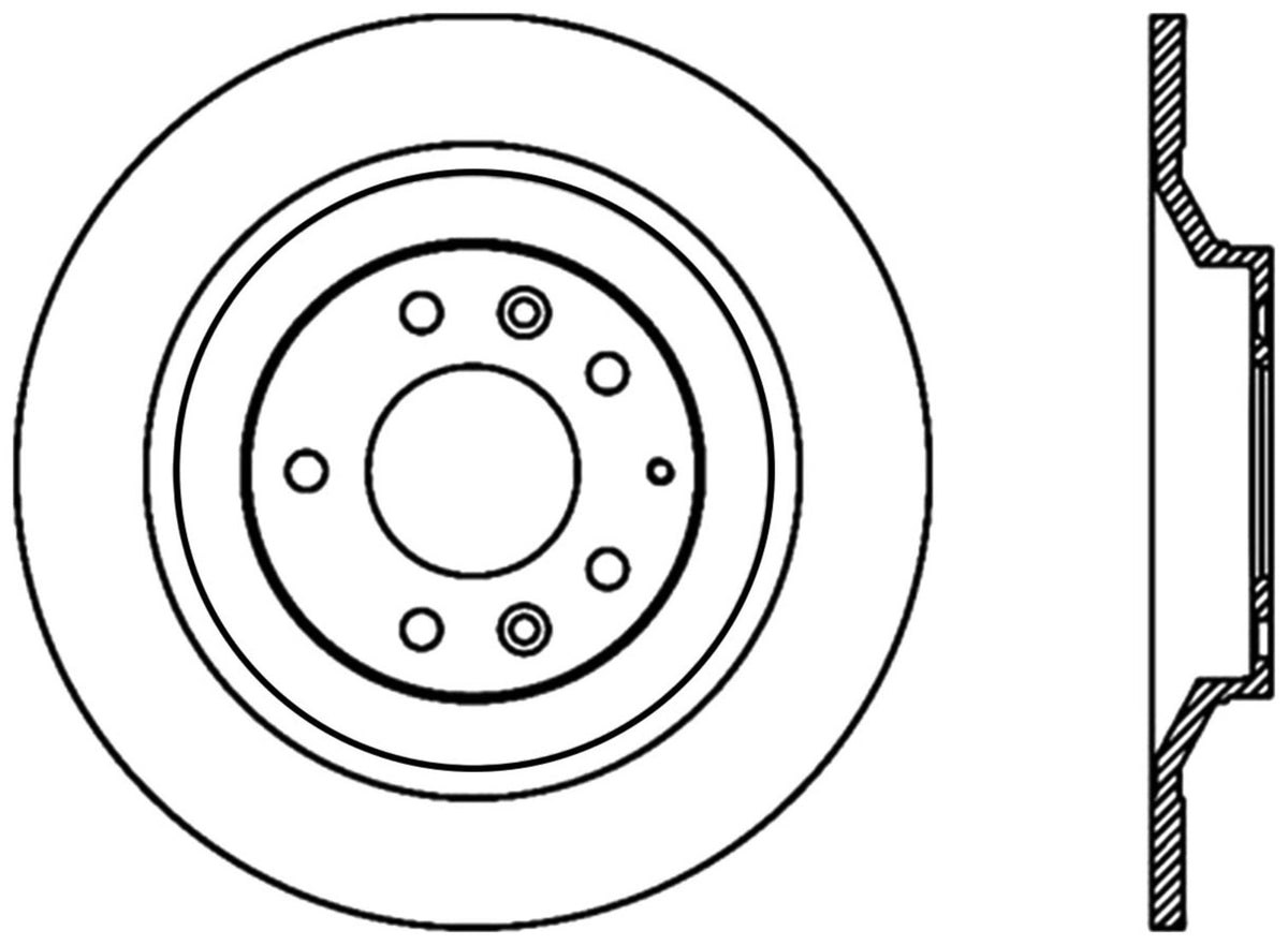 StopTech Premium Cryostop Rotor; Rear