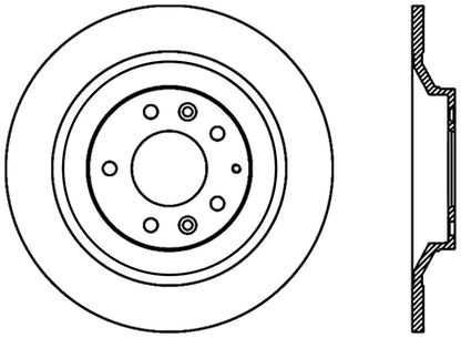 StopTech Premium Cryostop Rotor; Rear