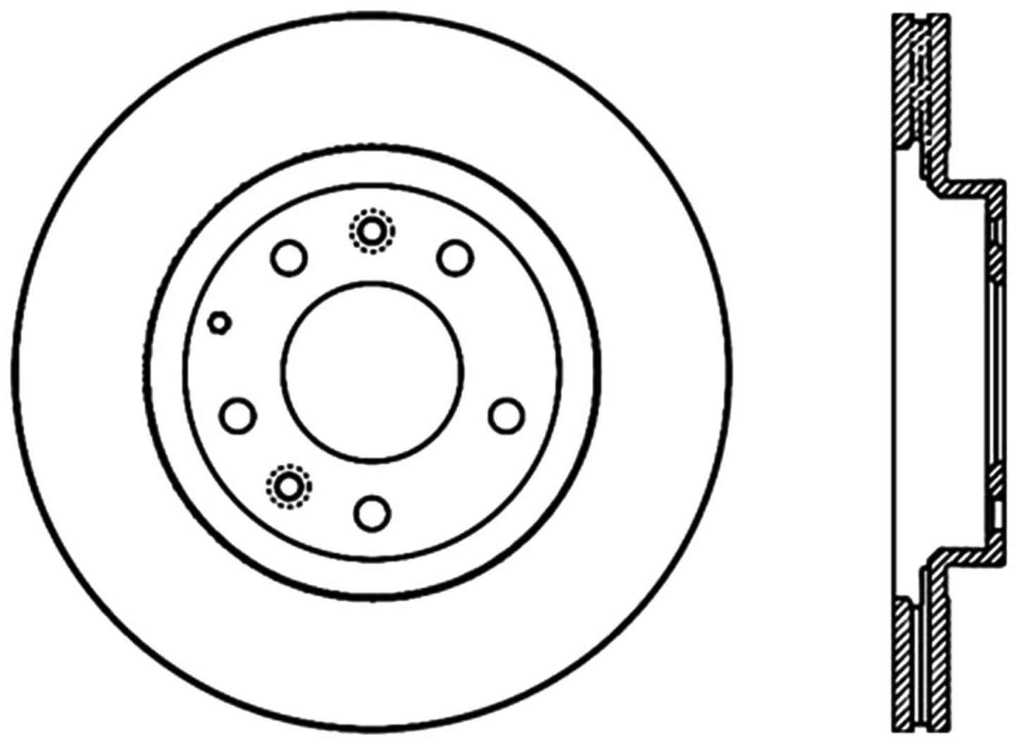 StopTech Premium Cryostop Rotor; Front