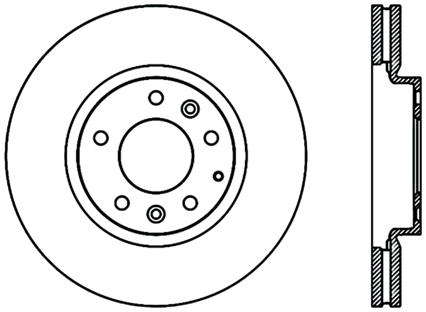 StopTech Premium Cryostop Rotor; Front