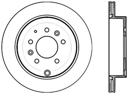 StopTech Premium Cryostop Rotor; Rear