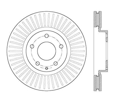 StopTech Premium Cryostop Rotor; Front