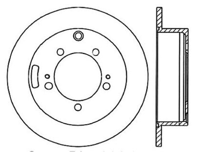 StopTech Premium Cryostop Rotor; Rear