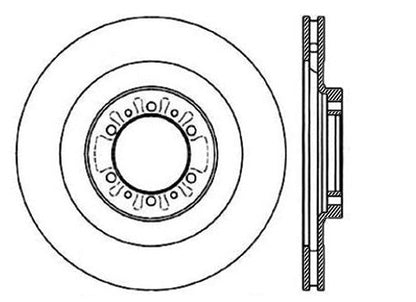 StopTech Premium Cryostop Rotor; Front