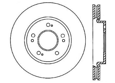 StopTech Premium Cryostop Rotor; Front
