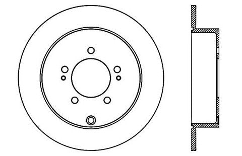 StopTech Premium Cryostop Rotor; Rear