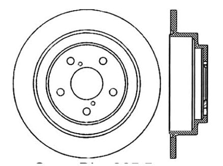 StopTech Premium Cryostop Rotor; Rear