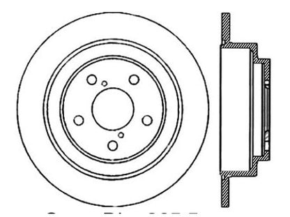 StopTech Premium Cryostop Rotor; Rear