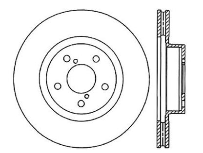 StopTech Premium Cryostop Rotor; Front