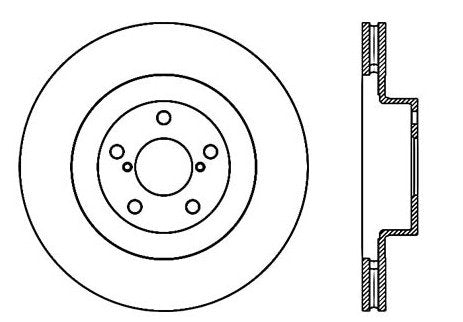 StopTech Premium Cryostop Rotor; Front
