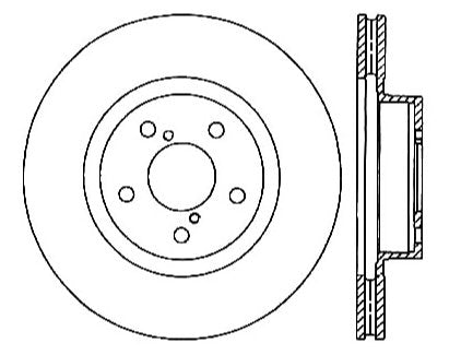 StopTech Premium Cryostop Rotor; Front