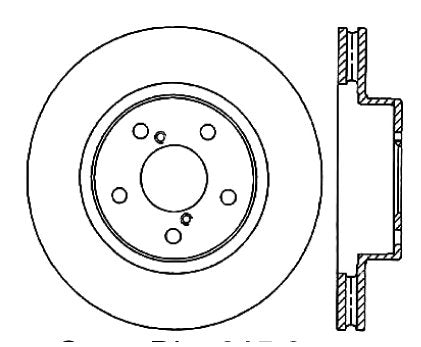 Stoptech 06-14 Subaru Tribeca Front Performance Cryo Brake Rotor 120.47027CRY