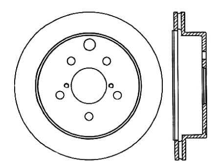 StopTech Premium Cryostop Rotor; Rear