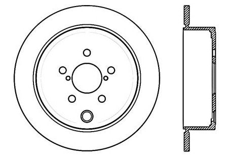 StopTech Premium Cryostop Rotor; Rear