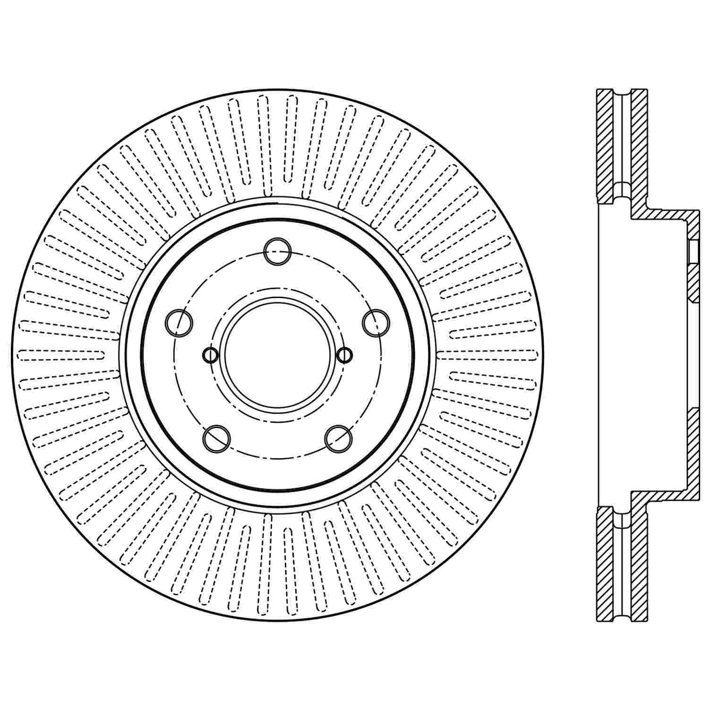 Stoptech Centric Premium Brake Rotor - Front 120.47034
