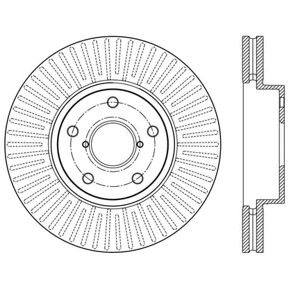 Stoptech Centric Premium Brake Rotor - Front 120.47034