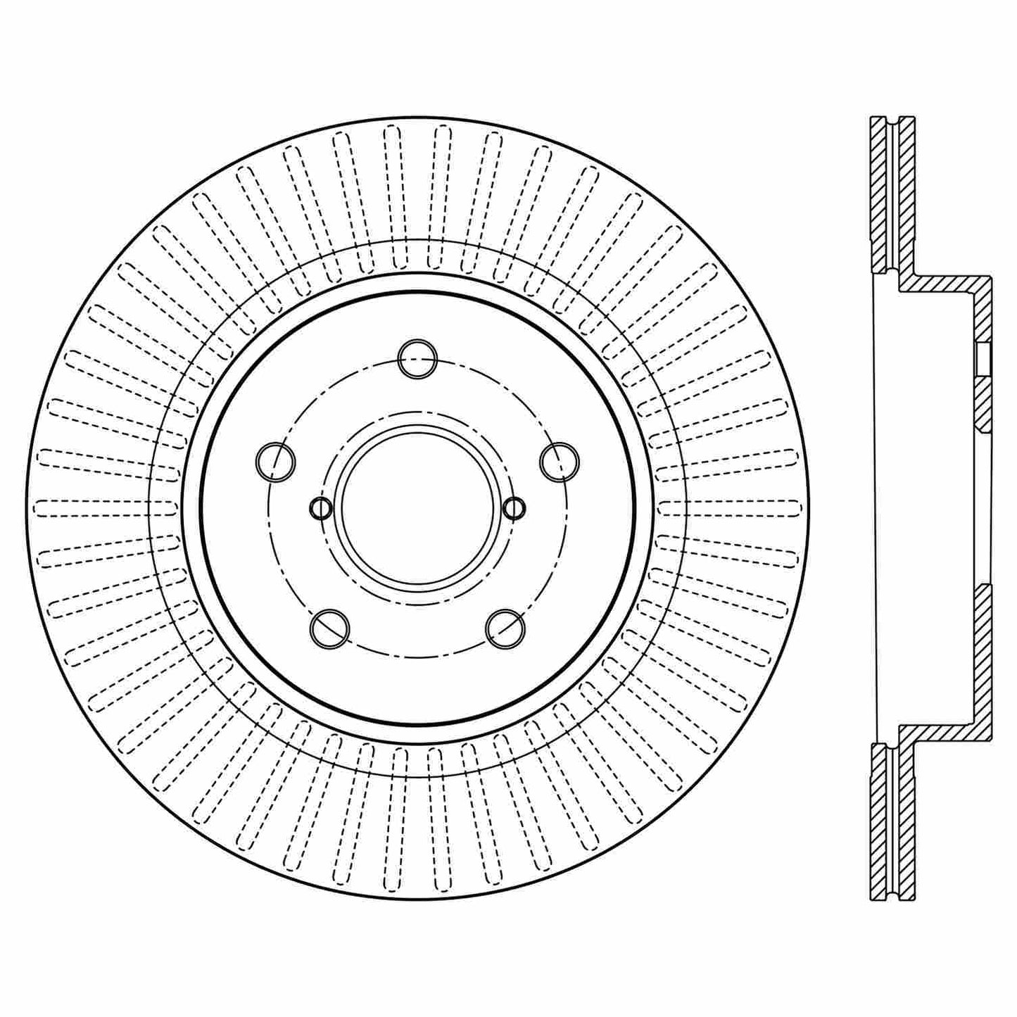 Stoptech Centric 15-17 Subaru Legacy Rear Premium Performance Brake Rotor 120.47037