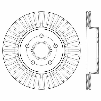 Stoptech Centric 15-17 Subaru Legacy Rear Premium Performance Brake Rotor 120.47037