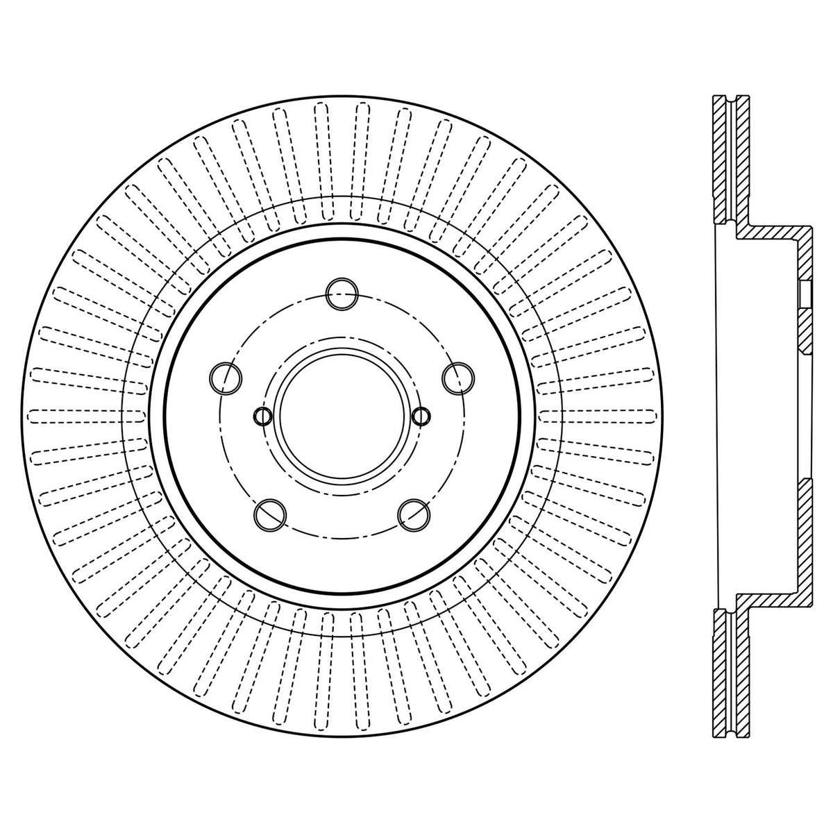 Centric Parts Disc Brake Rotor Premium with Electrocoating for 2015-2022 Subaru Legacy Outback WRX 120.47037