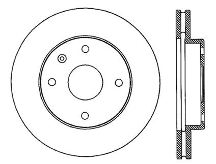 StopTech Premium Cryostop Rotor; Front