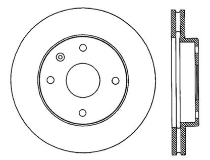 StopTech Premium Cryostop Rotor; Front