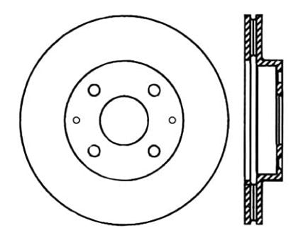 StopTech Premium Cryostop Rotor; Front