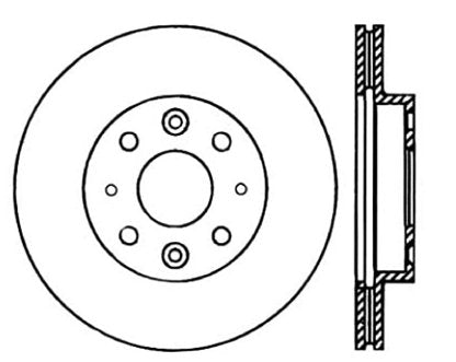 StopTech Premium Cryostop Rotor; Front