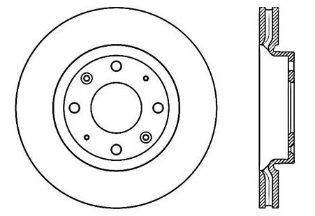 StopTech Premium Cryostop Rotor; Front