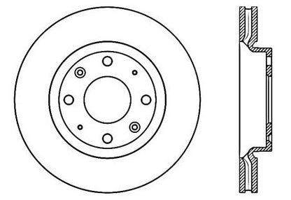 StopTech Premium Cryostop Rotor; Front