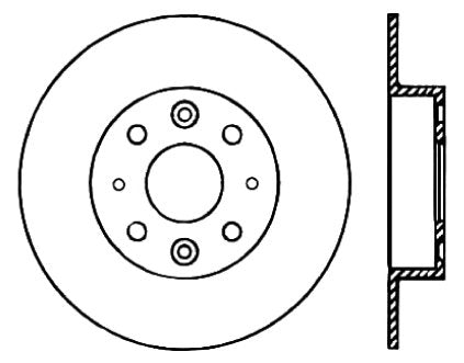StopTech Premium Cryostop Rotor; Rear