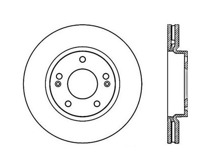 StopTech Premium Cryostop Rotor; Front
