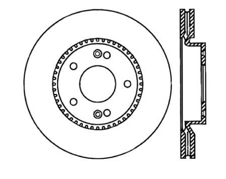 StopTech Premium Cryostop Rotor; Front