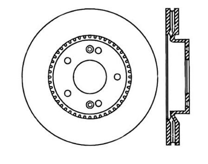 StopTech Premium Cryostop Rotor; Front