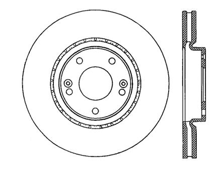 StopTech Premium Cryostop Rotor; Front