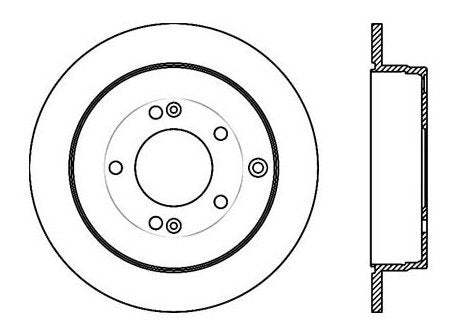 StopTech Premium Cryostop Rotor; Rear