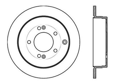 StopTech Premium Cryostop Rotor; Rear
