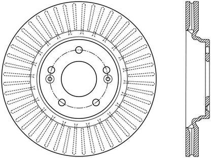 Centric Parts Disc Brake Rotor with Electrocoating finish 120.51054