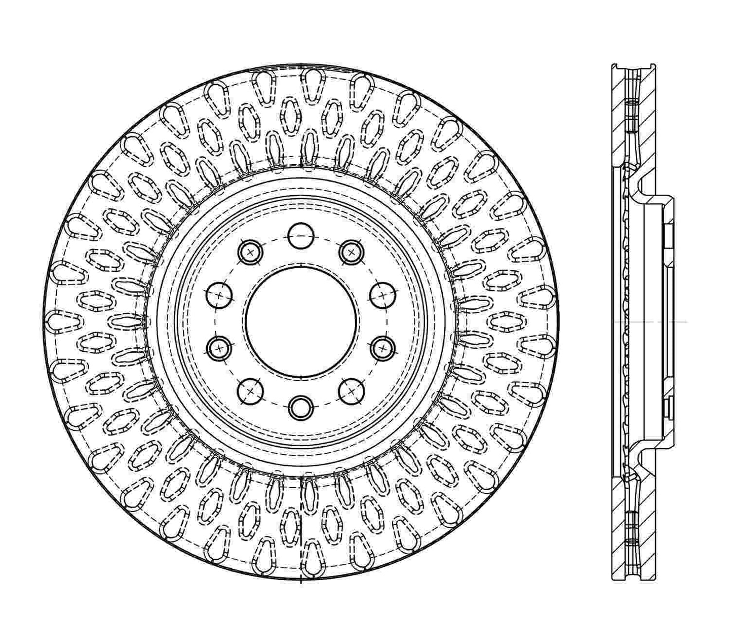 Stoptech Centric Premium Brake Rotor - Front 120.58014