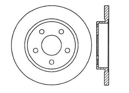 StopTech Premium Cryostop Rotor; Rear