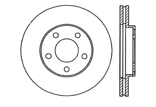 StopTech Premium Cryostop Rotor; Front