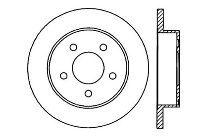 StopTech Premium Cryostop Rotor; Rear