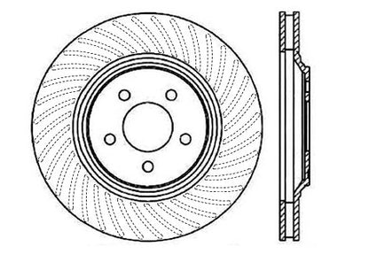 StopTech Premium Cryostop Rotor; Front Right