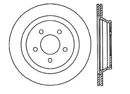 StopTech Premium Cryostop Rotor; Rear