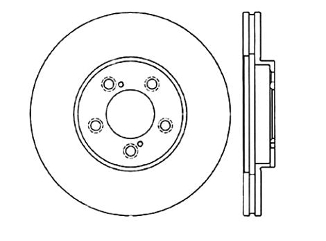 StopTech Premium Cryostop Rotor; Front