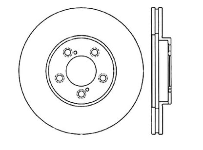 StopTech Premium Cryostop Rotor; Front