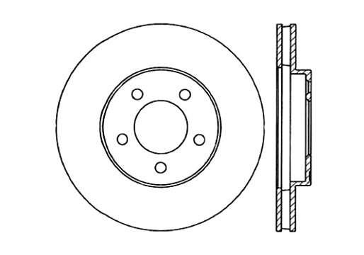 StopTech Premium Cryostop Rotor; Front